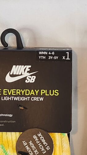 Nike SB x Ebay Everyday Plus Socks Size SMALL Mens 3-5 / Wmns 4-6 Sandy Bodecker