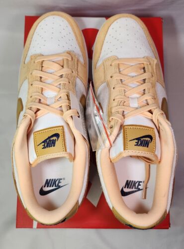 W Nike Dunk Low LX Gold Suede Mens Size 11.5 /Womens 13 Extended Size A+ QUALITY