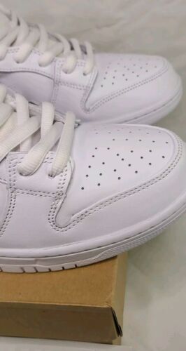 Nike SB Dunk Low Pro ISO Triple White | Mens Sz 12 | Orange Label NeW Skate Shoe