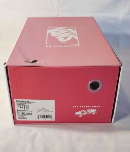 JFG Joe FreshGoods x VANS OG Style 36 Lx Pink Honeymoon Mens Size 12 Old Skool