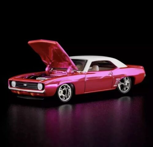 RLC Hot Wheels Collectors 1969 Chevy Camaro Pink SS Opening Hood RLC Exclusive!