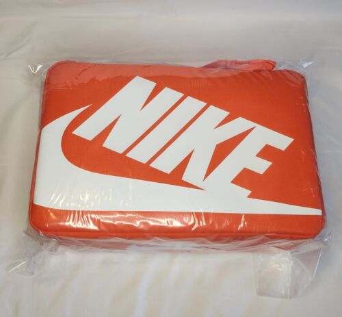 Nike Shoe Box Bag Orange White Crossbody Strap Fits Up to Size 13 NEW