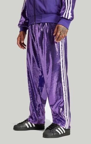 Adidas x KoRn Purple Sequin Track Pants | Size SMALL | NWT 30th Anniversary π₯