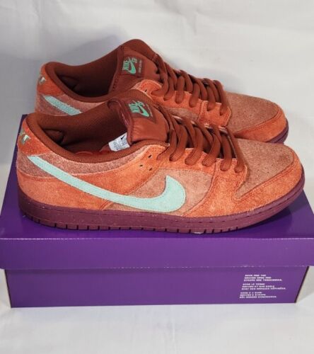 Nike SB Dunk Low Pro PRM Mens Size 11.5 Mystic Red Emerald Rise Strawberry Cough