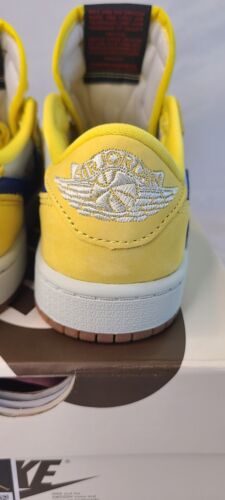 Air Jordan 1 Low OG PS x Travis Scott Canary Yellow Racer Blue - SIZE 1.5 Youth