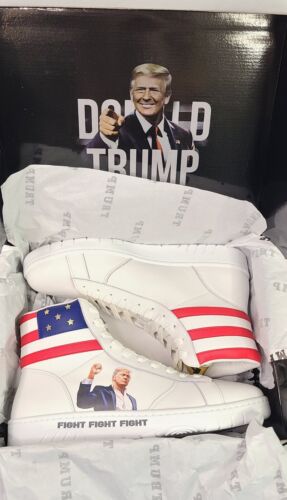 Donald Trump FIGHT FIGHT FIGHT High Top Sneakers | Size 13 | LIMITED To 5000 🔥