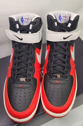 Nike Air Force 1 High '07 LV8 NBA 75th Ani | Mens 12 | Red Black Grey Fog RARE!