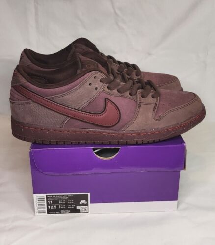 Nike SB Dunk Low PRM City of Love Burgundy Crush | Mens Size 11 | NEW!