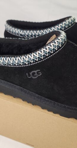 UGG Tasman Slipper | Mens 5 / Womens Size 6 | Black Soft Suede NEW In Box J5