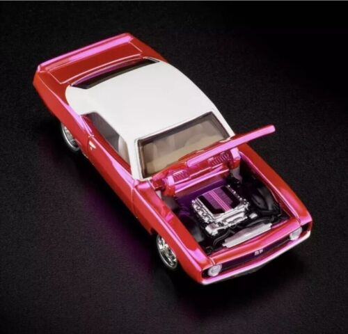 RLC Hot Wheels Collectors 1969 Chevy Camaro Pink SS Opening Hood RLC Exclusive!