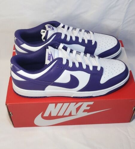 Nike Dunk Low Retro "Court Purple" | Mens Size 11.5 | White Purple Leather NEW