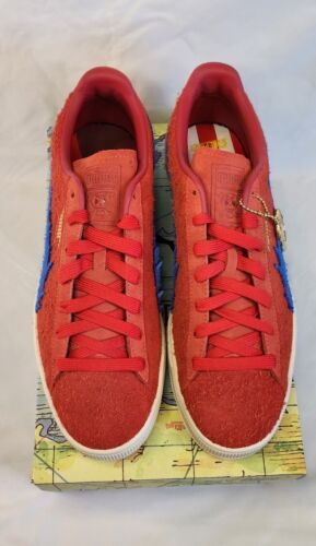 Puma x One Piece Suede 'BUGGY' | MENS SZ 12 | Ultra Red Anime Collab Ships FAST!