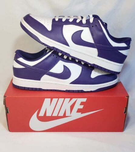 Nike Dunk Low Retro "Court Purple" | Mens Size 12 | White Purple Leather NEW