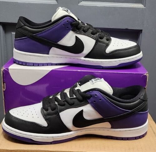 Nike SB Dunk Low Pro Court Purple | Mens 12 | Black White Purple Panda