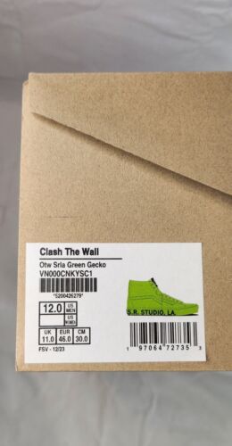 Vans Vault OTW x S.R. Studios LA CA "Clash The Wall" | Mens Sz 12 | 4 Shoes Silhouettes In 1