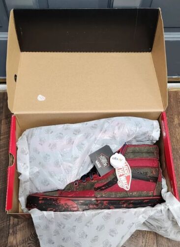 Vans Sk8-Hi x Nightmare On Elm Street Freddy Krueger House Of Terror MENS SZ 13
