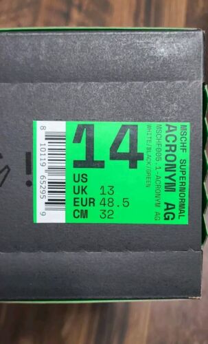 MSCHF Super Normal x Acronym AG | Mens Sz 14 | ONLY 250 PAIRS Green White Black