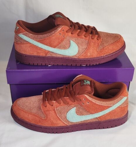 Nike SB Dunk Low Pro PRM Mens Size 11.5 Mystic Red Emerald Rise Strawberry Cough