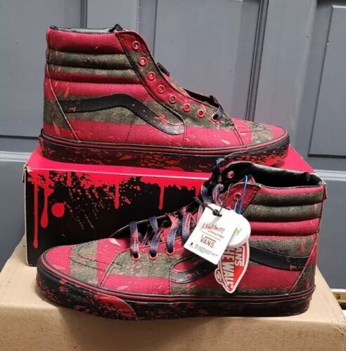 Vans Sk8-Hi x Nightmare On Elm Street Freddy Krueger House Of Terror MENS SZ 13