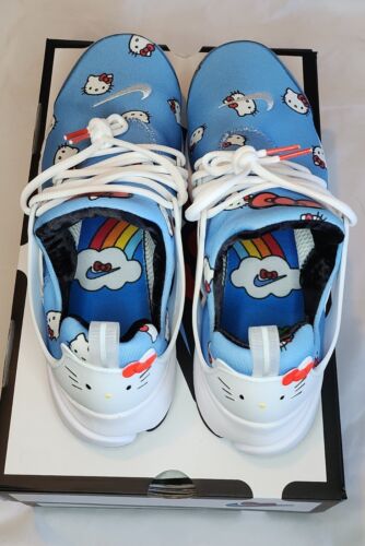 Nike X Sanrio Hello Kitty Air Presto QS Mens Size 12 University Blue Black White