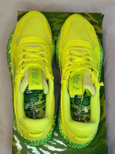 PUMA RS-X x Rick and Morty Safety Yellow Mens Size 12 Brand New W/ OG Box