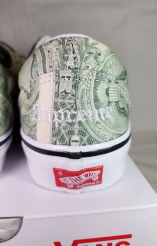 Supreme x Vans Dollar Bill Green "Skate Era" Mens Size 12 NEW 2023 Sneakers
