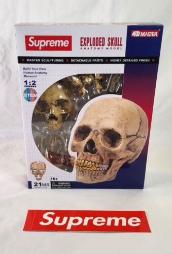 4D Supreme Human Skull With Gold Grill FW2023 Model / Puzzle NEW IN BOX!