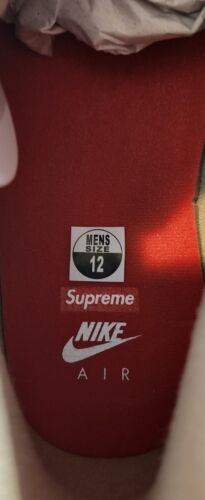 Nike Air Zoom Flight 95 x Supreme SP HEMP | Mens Size 12 | Tan & White + Sticker