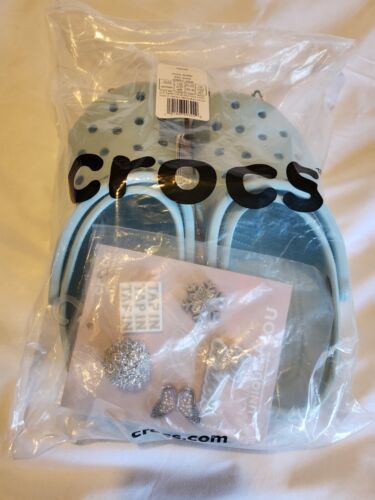 Crocs x Saweetie Icy Classic Clog Mens 7/ Women's 9 Special Jibbitz Bundle Pack