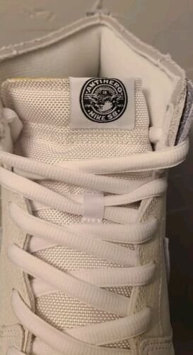 AntiHero x Nike SB Dunk High Pro | Mens Size 12 | White Cream Grey Black Crackle