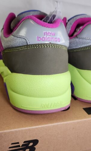 New Balance x Stray Rats 580 MENS SIZE 12 Dark Moss Cosmic Grape Pink Blue