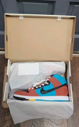 Nike SB Dunk High Decon QS x Di’orr Greenwood | Mens Sz 12 | Turquoise Blue
