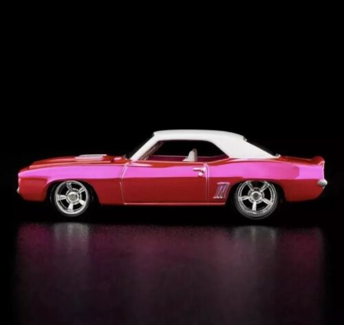 RLC Hot Wheels Collectors 1969 Chevy Camaro Pink SS Opening Hood RLC Exclusive!