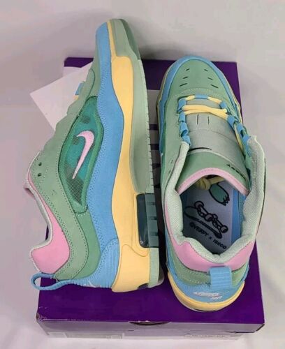 Nike SB Air Max Ishod Wair QS x Verdy Visty | Mens Sz 12 | Blue Gaze Pink Green