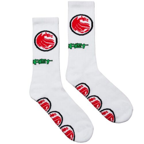 Vans x Carpet Company HALF CAB DRAGON SOCKS | White W/Red NWT Ships FAST!