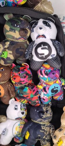 Sprayground Pack Of Real Plush Bears Runway Piece Backpack 40+ Bears SUPER RARE!