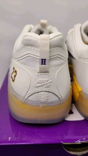 Nike SB Nyjah Free 2 NBA Lakers LeBron | Mens Sz 12 | + Yellow & Purple Laces!🔥