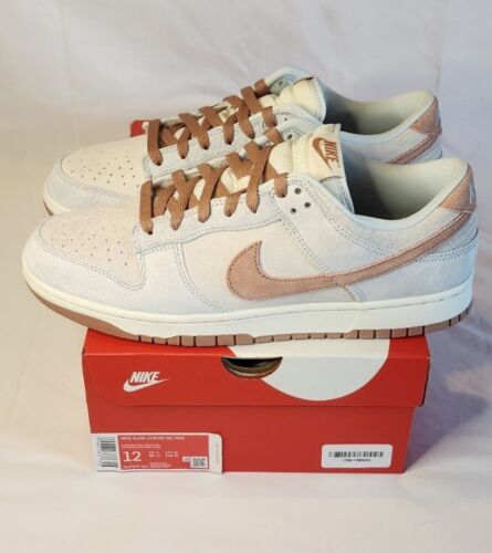 Nike Dunk Low Retro | Mens Size 12 | Fossil Rose Phantom Summit White Suede NWB