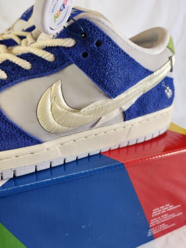 Nike SB Dunk Low Pro QS x Fly Streetwear Gardenia | Mens Sz 13 | Royal Sail Fog