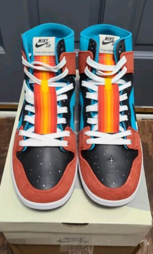 Nike SB Dunk High Decon QS x Di’orr Greenwood | Mens Sz 12 | Turquoise Blue