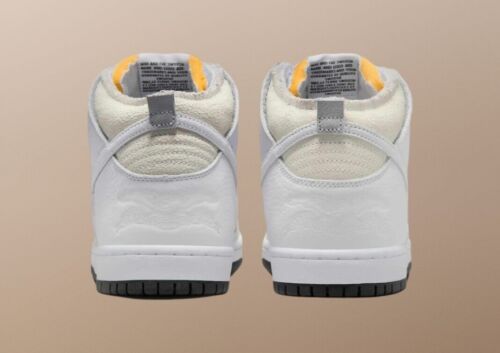 AntiHero x Nike SB Dunk High Pro | Mens Size 12 | White Cream Grey Black Crackle