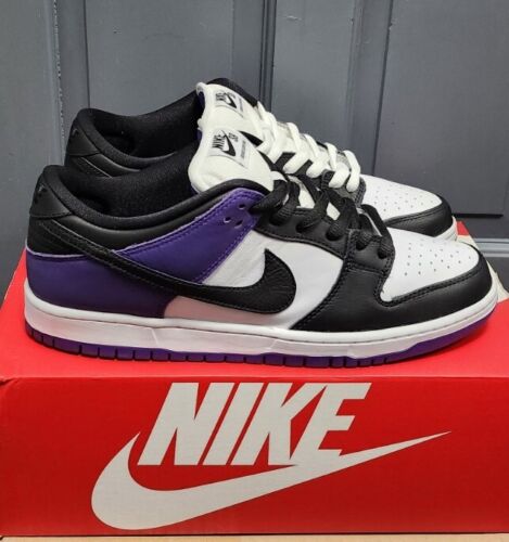Nike SB Dunk Low Pro Court Purple | Mens 11.5 | Black White Purple Panda