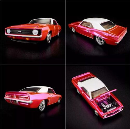 RLC Hot Wheels Collectors 1969 Chevy Camaro Pink SS Opening Hood RLC Exclusive!