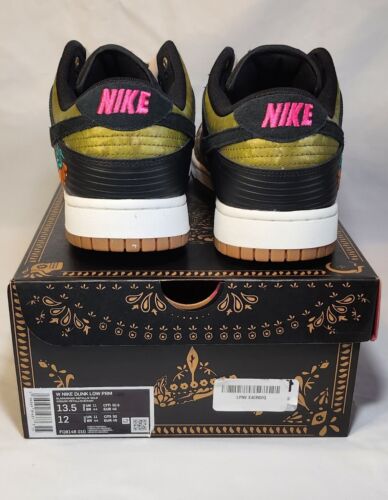 Nike Dunk Low PRM | Womens Sz 13.5 / Mens 12 | Dia De Muertos Familia Pink Gold