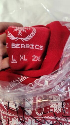 Berrics Christmas Holiday Hoodie MENS SIZE LARGE Limited Edition University Red