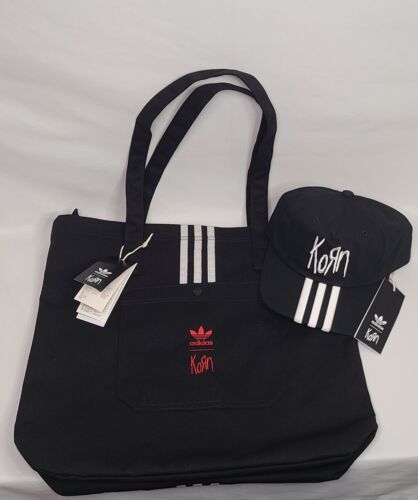 Adidas x Korn 30th Anniversary Tote Bag + Korn x Adidas Snapback Hat Bundle 🔥