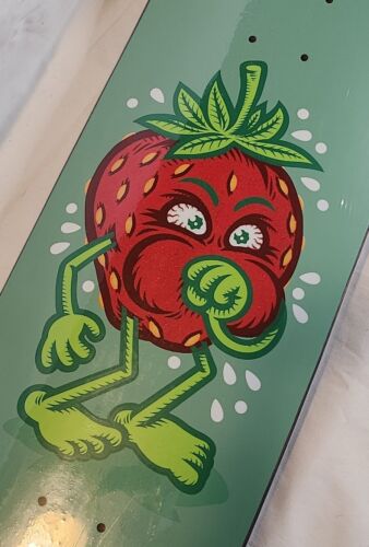 StrangeLove 420 "GLITTER RED" Strawberry Cough Deck 8.875 Super RaRe Skateboard