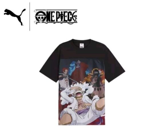 Puma x One Piece All-Over Print Graphic Shirt | Size MEDIUM | Luffy Buggy Shanks