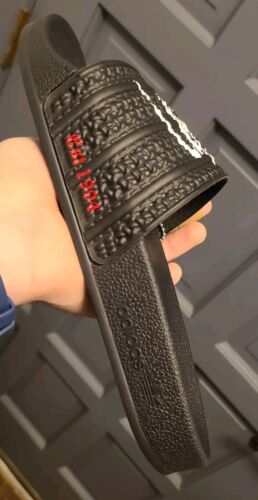 Adidas x Korn Adilette Slides | Mens Size 12 | Stickers, Guitar Pick, & Box! 🔥