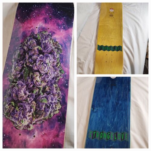 Strangelove 420 Skateboards COSMIC NUG Deck Art By Todd Bratrud Stoner Holiday Art